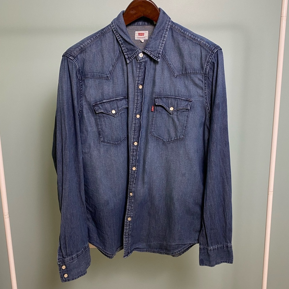 Levi's Indigo Denim Shirt with Pockets